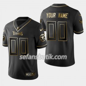 Tennessee Titans Tröjor Custom Nike Svart Golden Edition - Herr